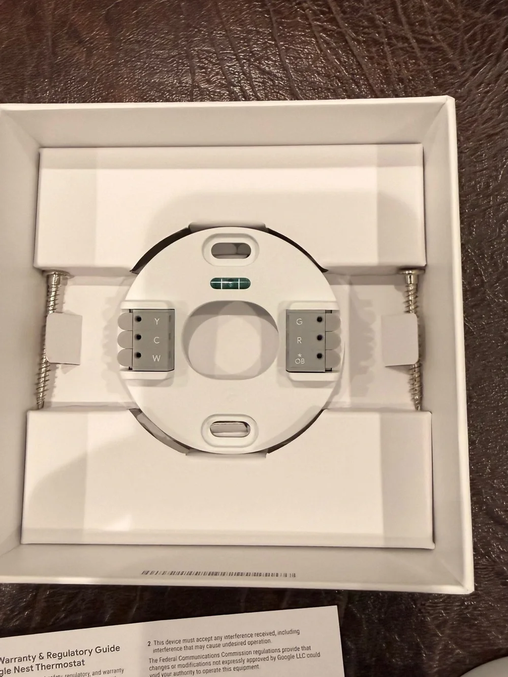 Google Nest Thermostat white